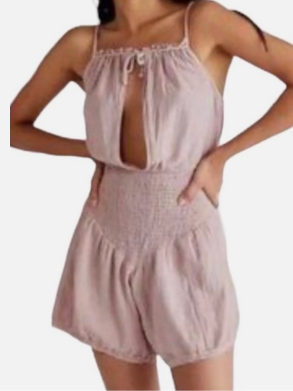 NWT Jen’s Pirate Booty pink love Skate Park Romper Size XL in dusty pink